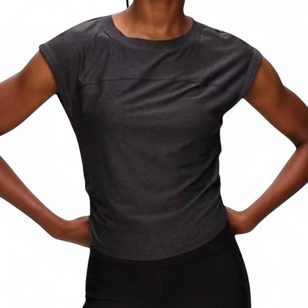 Old Navy Cloud Motion Muscle Workout Top Grey Yoga Go-Dry Large